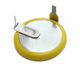 Rechargable lithium coin battery 3v 20ma 20x2 90-deg 2-pin pcb lr2025